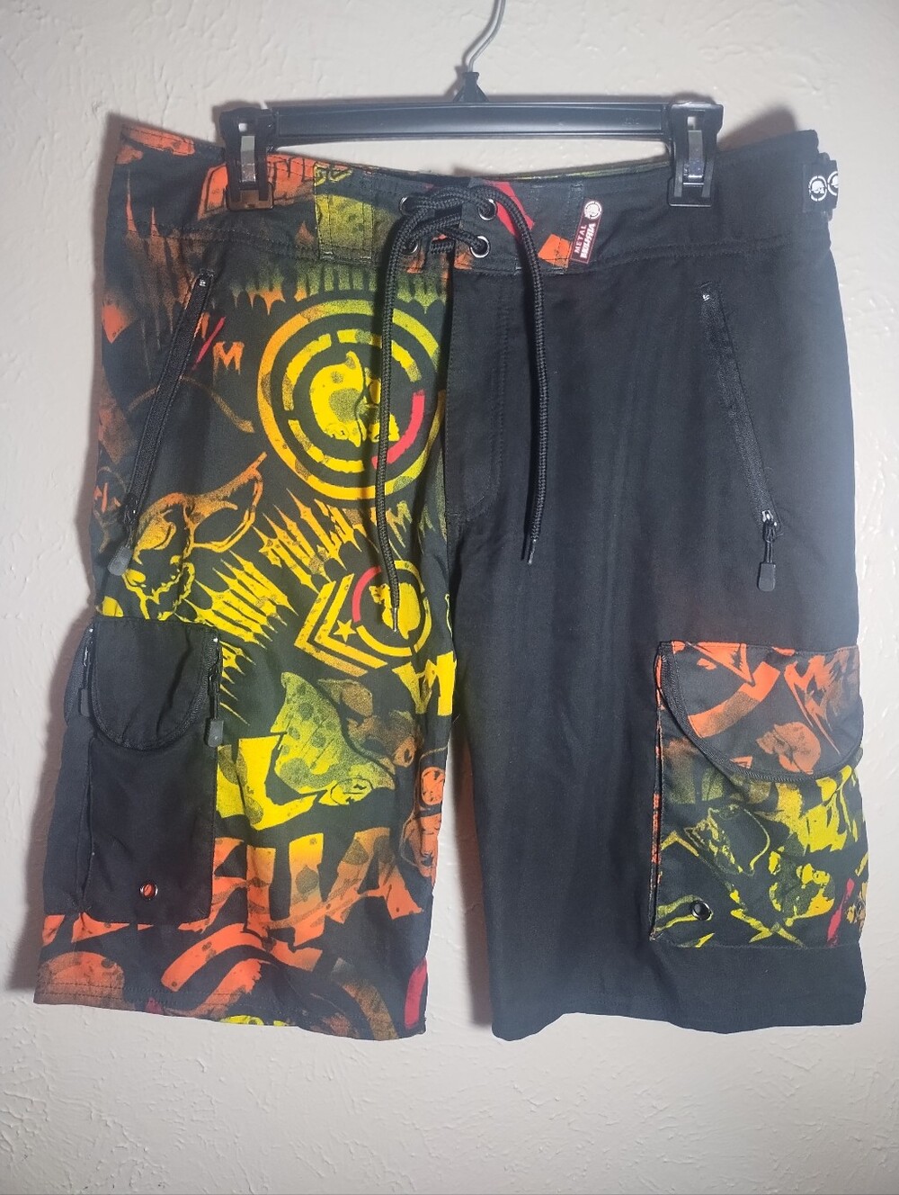 Metal Mulisha Shorts Men 32 Board Shorts Swim Trunks